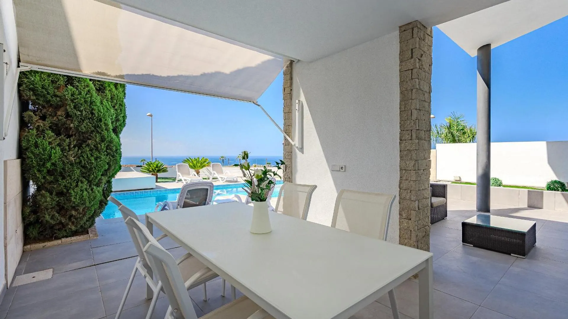 Villa Caterina, Luxury Villa With Heated Pool Ocean View In Adeje, Tenerife Costa Adeje