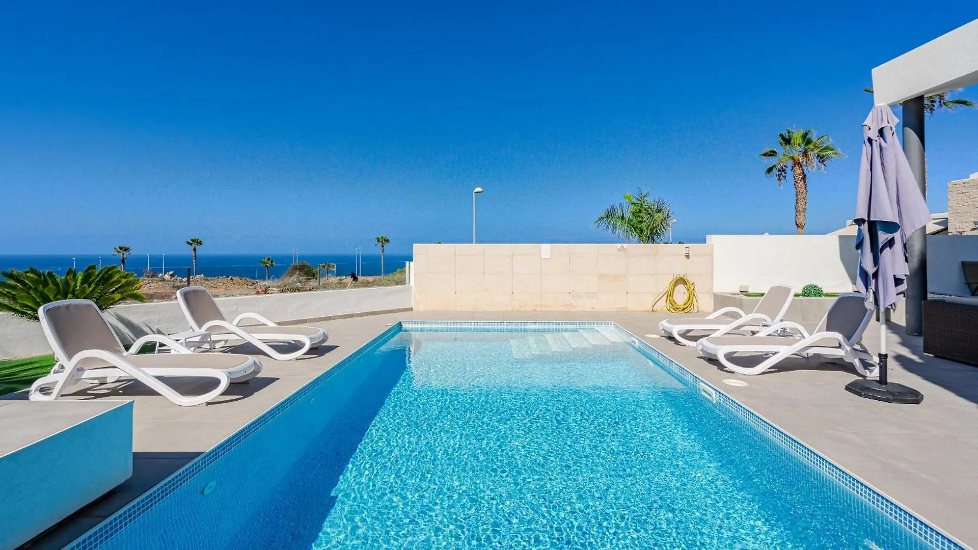 Villa Caterina, Luxury Villa With Heated Pool Ocean View In Adeje, Tenerife Costa Adeje  Spain