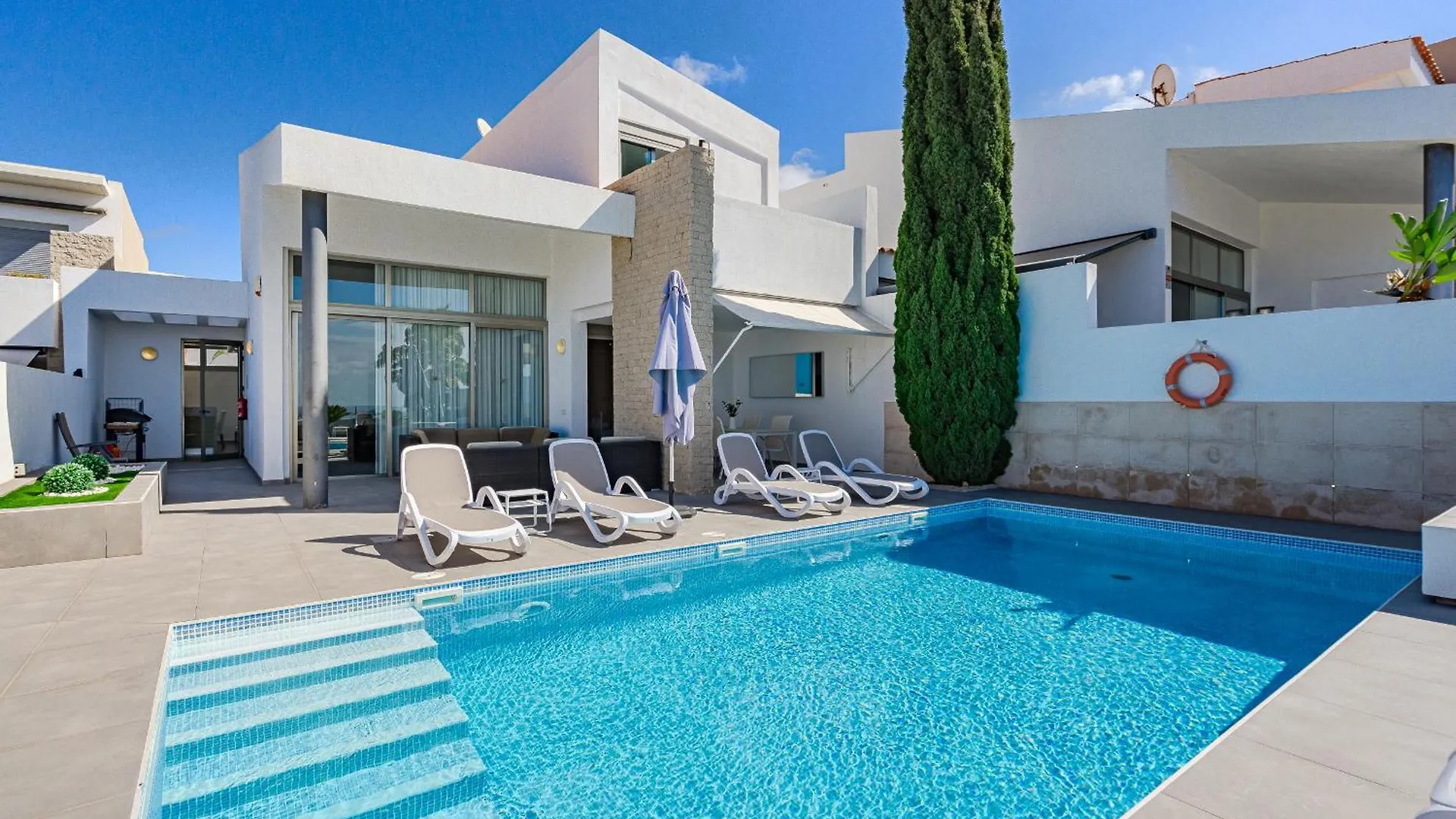 Villa Caterina, Luxury Villa With Heated Pool Ocean View In Adeje, Tenerife location